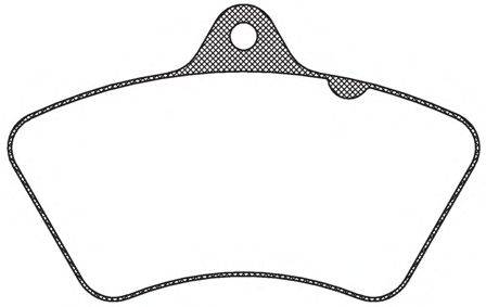 Комплект тормозных колодок, дисковый тормоз ROADHOUSE 29498