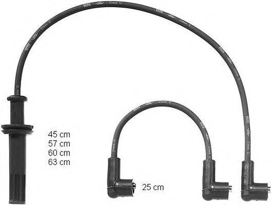 Комплект проводов зажигания BOUGICORD 7273