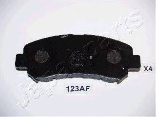 Комплект тормозных колодок, дисковый тормоз JAPANPARTS PA123AF