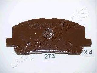Комплект тормозных колодок, дисковый тормоз JAPANPARTS PA273AF
