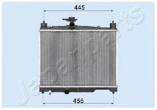 Радиатор, охлаждение двигателя JAPANPARTS RDA153041