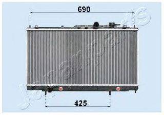 Радиатор, охлаждение двигателя JAPANPARTS RDA183018