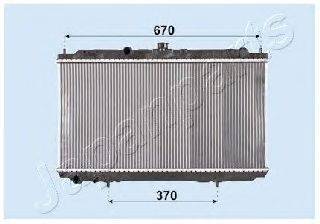 Радиатор, охлаждение двигателя JAPANPARTS RDA213005