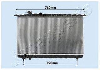 Радиатор, охлаждение двигателя JAPANPARTS RDA283095