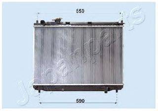 Радиатор, охлаждение двигателя JAPANPARTS RDA333026