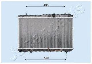 Радиатор, охлаждение двигателя JAPANPARTS RDA333034