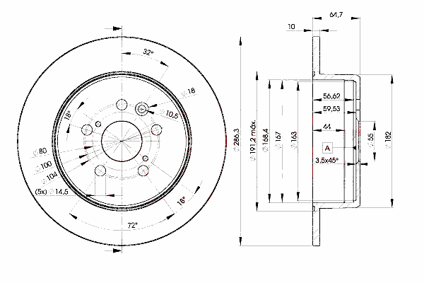 Тормозной диск ICER 78BD0430