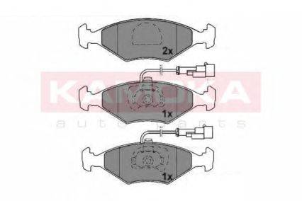 Комплект тормозных колодок, дисковый тормоз KAMOKA 1011824