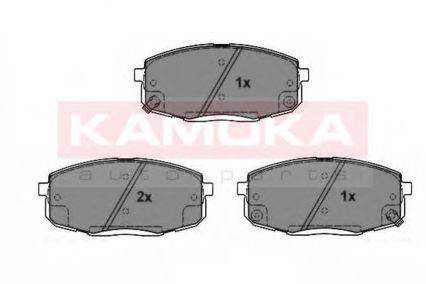 Комплект тормозных колодок, дисковый тормоз KAMOKA 101202