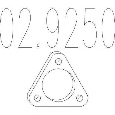 Прокладка, труба выхлопного газа MTS 02.9250