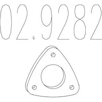 Прокладка, труба выхлопного газа MTS 02.9282