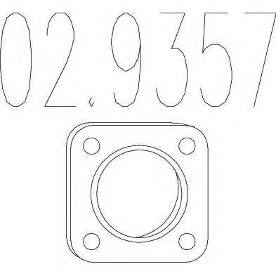 Прокладка, труба выхлопного газа MTS 02.9357
