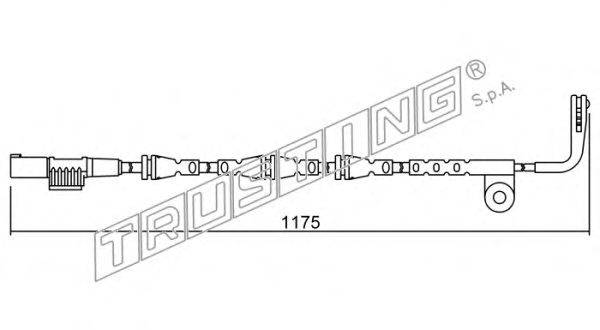 Сигнализатор, износ тормозных колодок TRUSTING SU.253