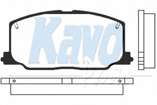 Комплект тормозных колодок, дисковый тормоз KAVO PARTS BP-9012