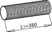 Труба выхлопного газа DINEX 49260