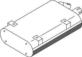 Средний / конечный глушитель ОГ DINEX 64327