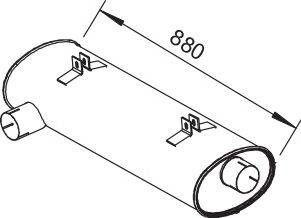 Средний / конечный глушитель ОГ ZARA 9577