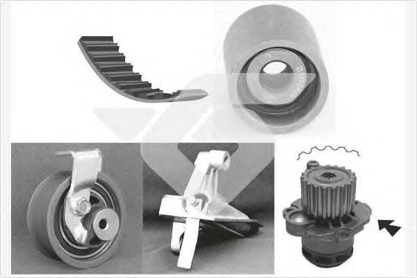 Водяной насос + комплект зубчатого ремня HUTCHINSON KH 150WP71