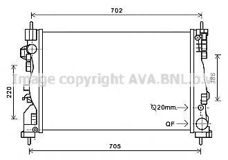 Радиатор, охлаждение двигателя AVA QUALITY COOLING AL2119