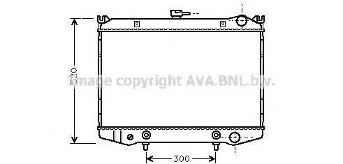 Радиатор, охлаждение двигателя AVA QUALITY COOLING DN2076