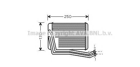 Теплообменник, отопление салона AVA QUALITY COOLING HY6142