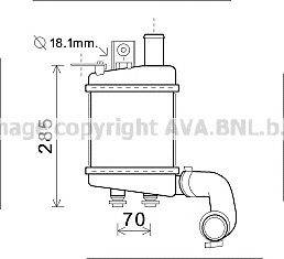 Интеркулер AVA QUALITY COOLING KA4154