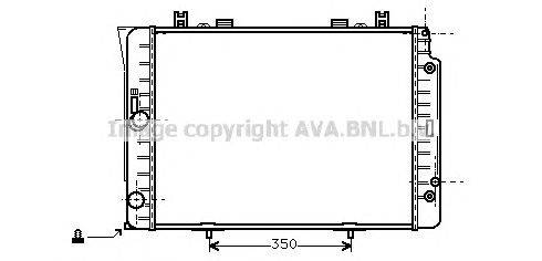 Радиатор, охлаждение двигателя AVA QUALITY COOLING MS2151