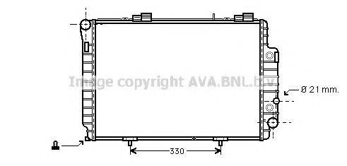 Радиатор, охлаждение двигателя AVA QUALITY COOLING MS2230