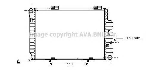 Радиатор, охлаждение двигателя AVA QUALITY COOLING MS2234