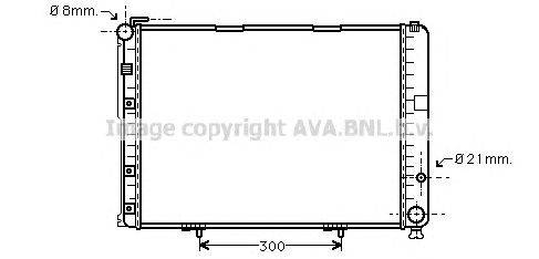 Радиатор, охлаждение двигателя AVA QUALITY COOLING MS2553