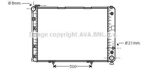 Радиатор, охлаждение двигателя AVA QUALITY COOLING MSA2177