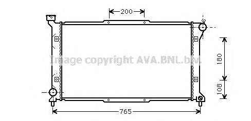 Радиатор, охлаждение двигателя AVA QUALITY COOLING SU2036