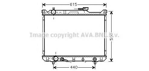 Радиатор, охлаждение двигателя AVA QUALITY COOLING SZ2073