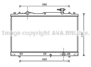 Радиатор, охлаждение двигателя AVA QUALITY COOLING SZ2127