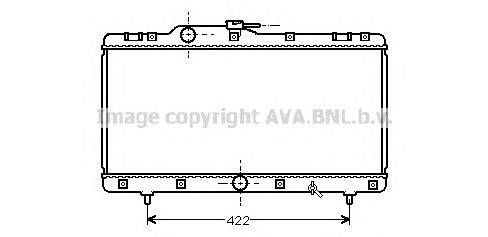Радиатор, охлаждение двигателя AVA QUALITY COOLING TO2149