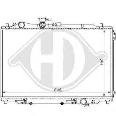 Радиатор, охлаждение двигателя DIEDERICHS 8120108