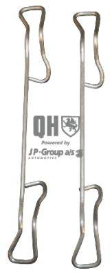Комплектующие, колодки дискового тормоза JP GROUP BFK657