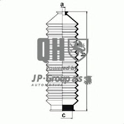 Комплект пылника, рулевое управление JP GROUP QG1157