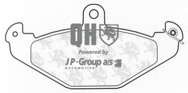 Комплект тормозных колодок, дисковый тормоз JP GROUP BP1256