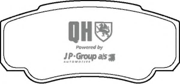 Комплект тормозных колодок, дисковый тормоз JP GROUP BP1343