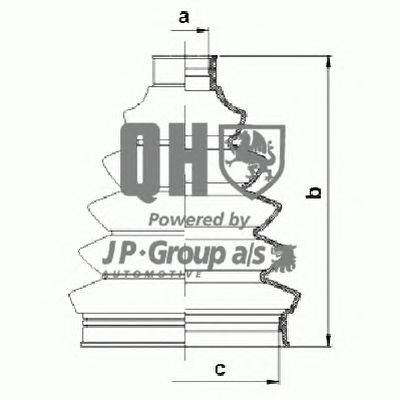 Комплект пылника, приводной вал JP GROUP QJB1047