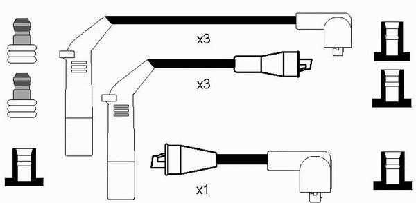 Комплект проводов зажигания NGK 0706