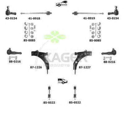Подвеска колеса KAGER 801162