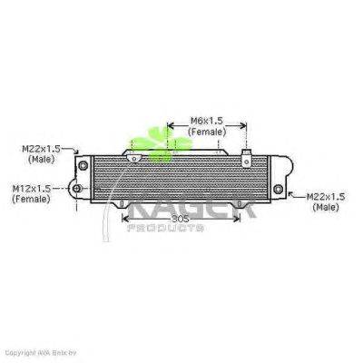 масляный радиатор, двигательное масло KAGER 313664