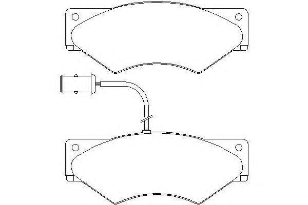 Комплект тормозных колодок, дисковый тормоз DON CVP017