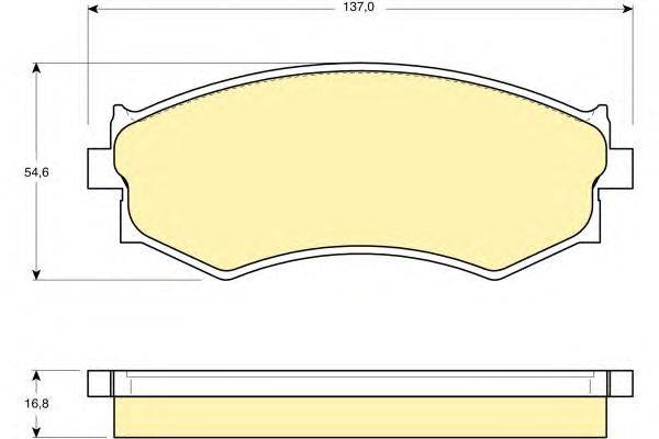 Комплект тормозных колодок, дисковый тормоз GIRLING 21528