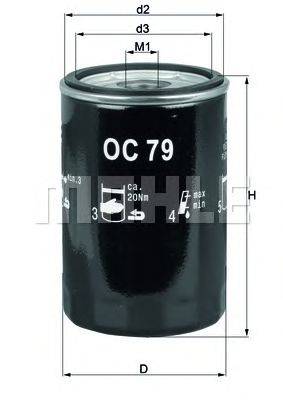 Масляный фильтр MAHLE ORIGINAL OC79