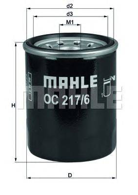 Масляный фильтр MAHLE ORIGINAL OC2176