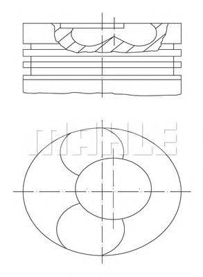 Поршень MAHLE ORIGINAL 2130100