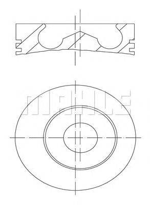 Поршень MAHLE ORIGINAL 1019801